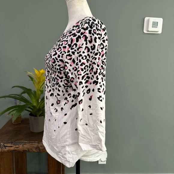 Talbots Mid-Sleeve Top - Picture 5 of 11